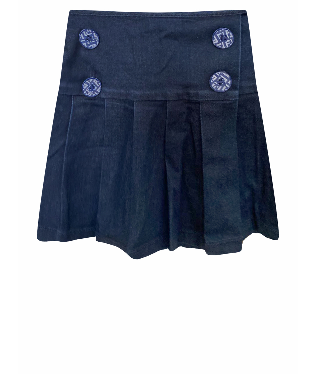 FENDI Темно-синяя деним юбка, фото 1