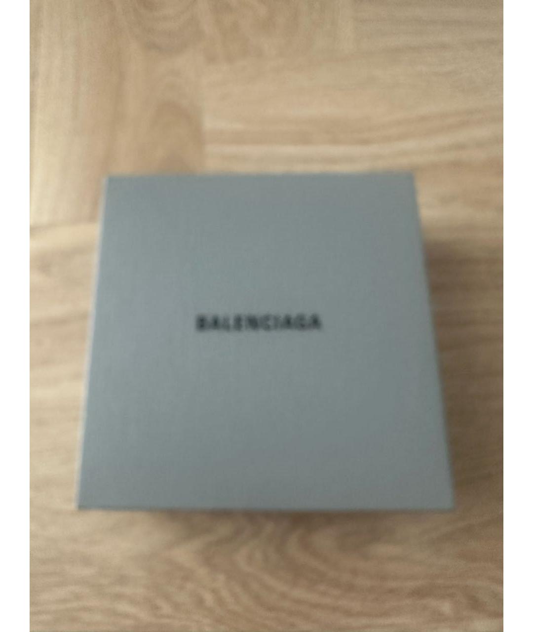 BALENCIAGA Черный кожаный ремень, фото 6