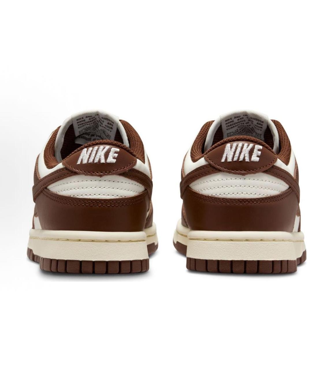NIKE Коричневые кожаные кроссовки, фото 5