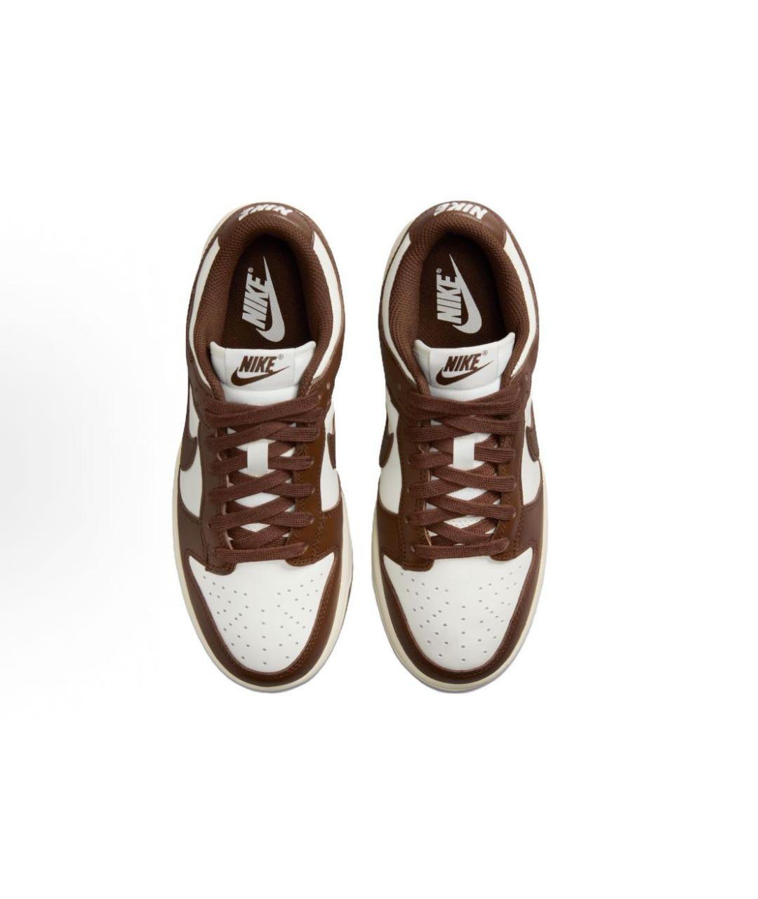 NIKE Коричневые кожаные кроссовки, фото 4
