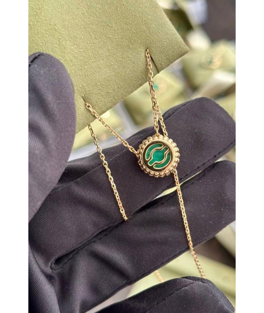 VAN CLEEF & ARPELS Зеленая подвеска из желтого золота, фото 4