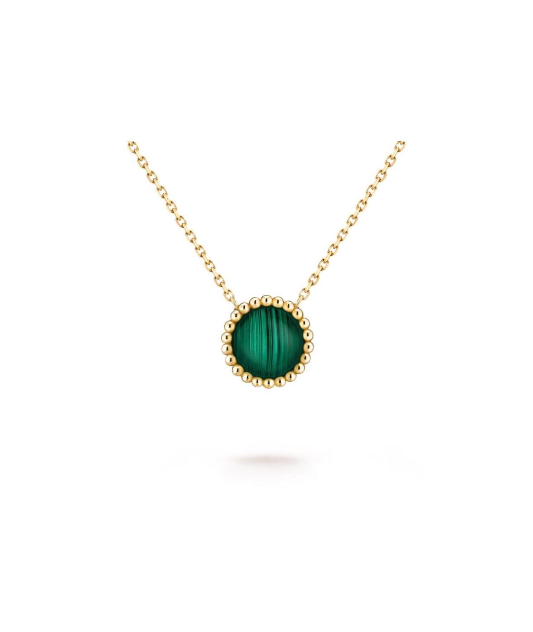 VAN CLEEF & ARPELS Зеленая подвеска из желтого золота, фото 7