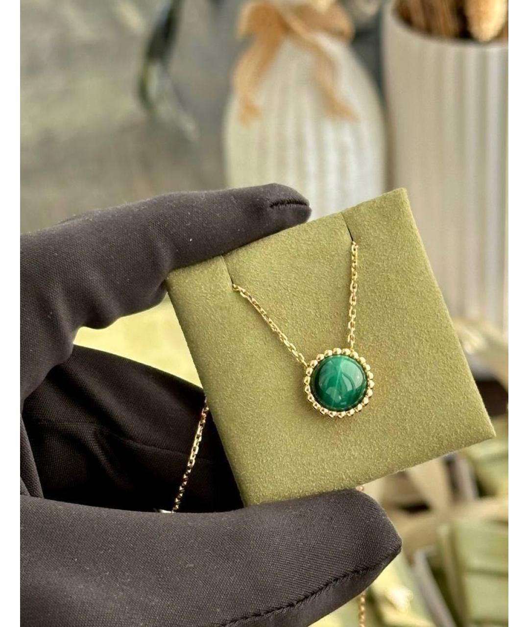 VAN CLEEF & ARPELS Зеленая подвеска из желтого золота, фото 3