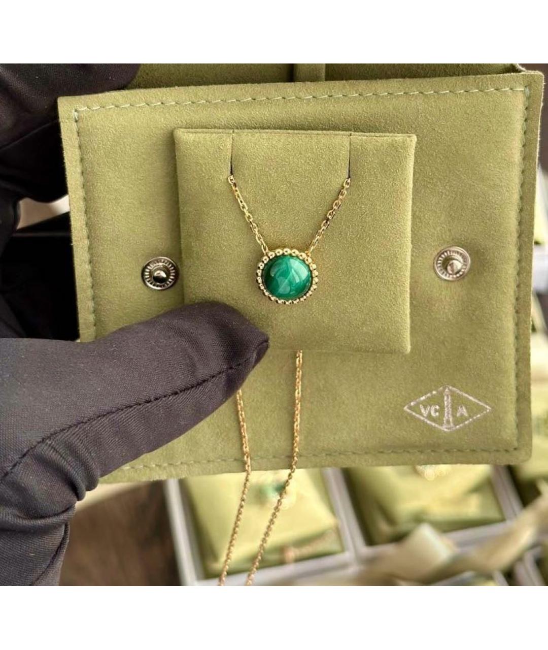 VAN CLEEF & ARPELS Зеленая подвеска из желтого золота, фото 5