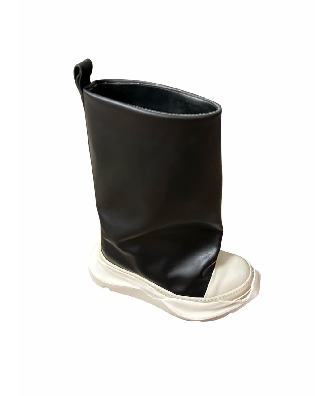 RICK OWENS DRKSHDW Черные высокие ботинки, фото 1