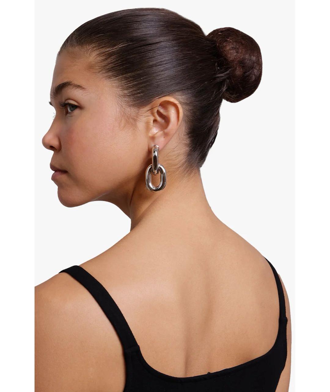 PACO RABANNE Серебряные латунные серьги, фото 8