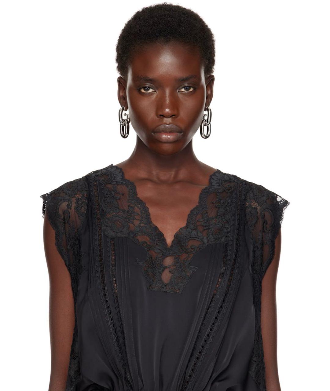 PACO RABANNE Серебряные латунные серьги, фото 7