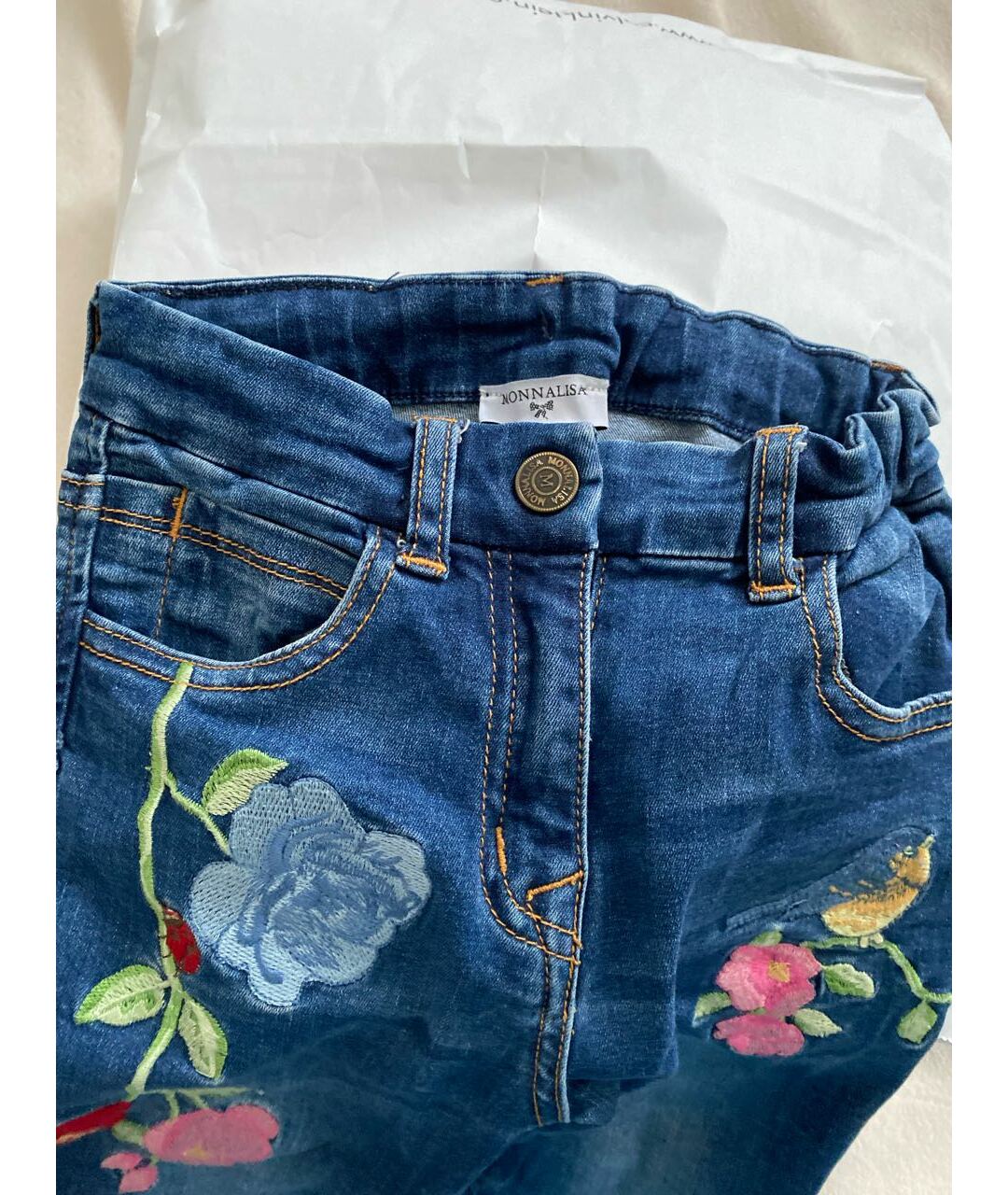 MONNALISA Синие деним детские джинсы, фото 2