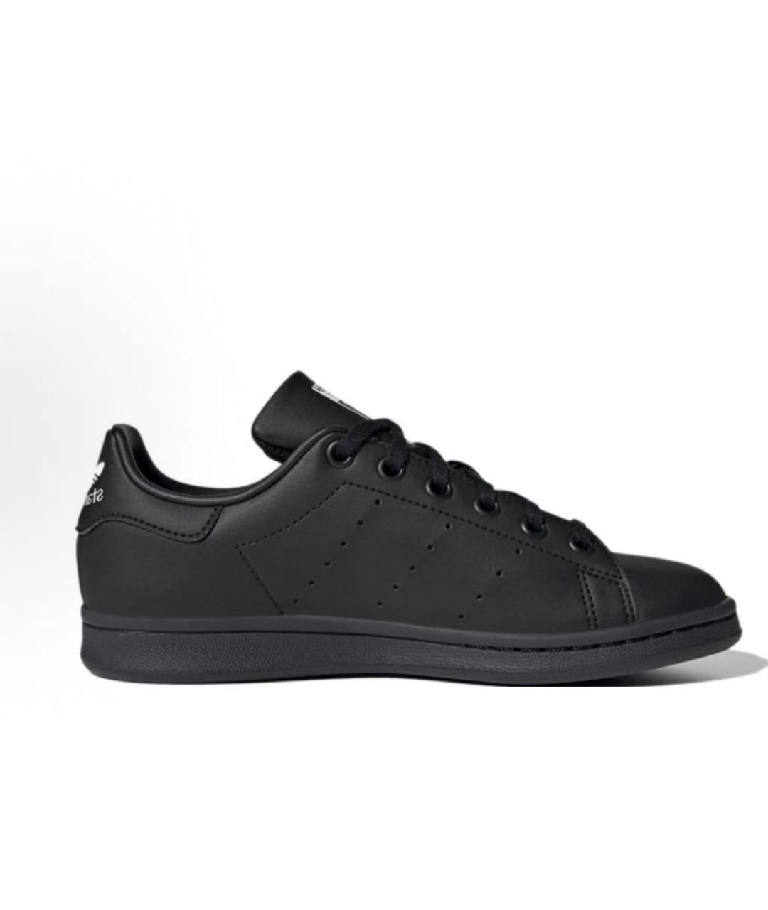 ADIDAS Черные кожаные кроссовки, фото 6