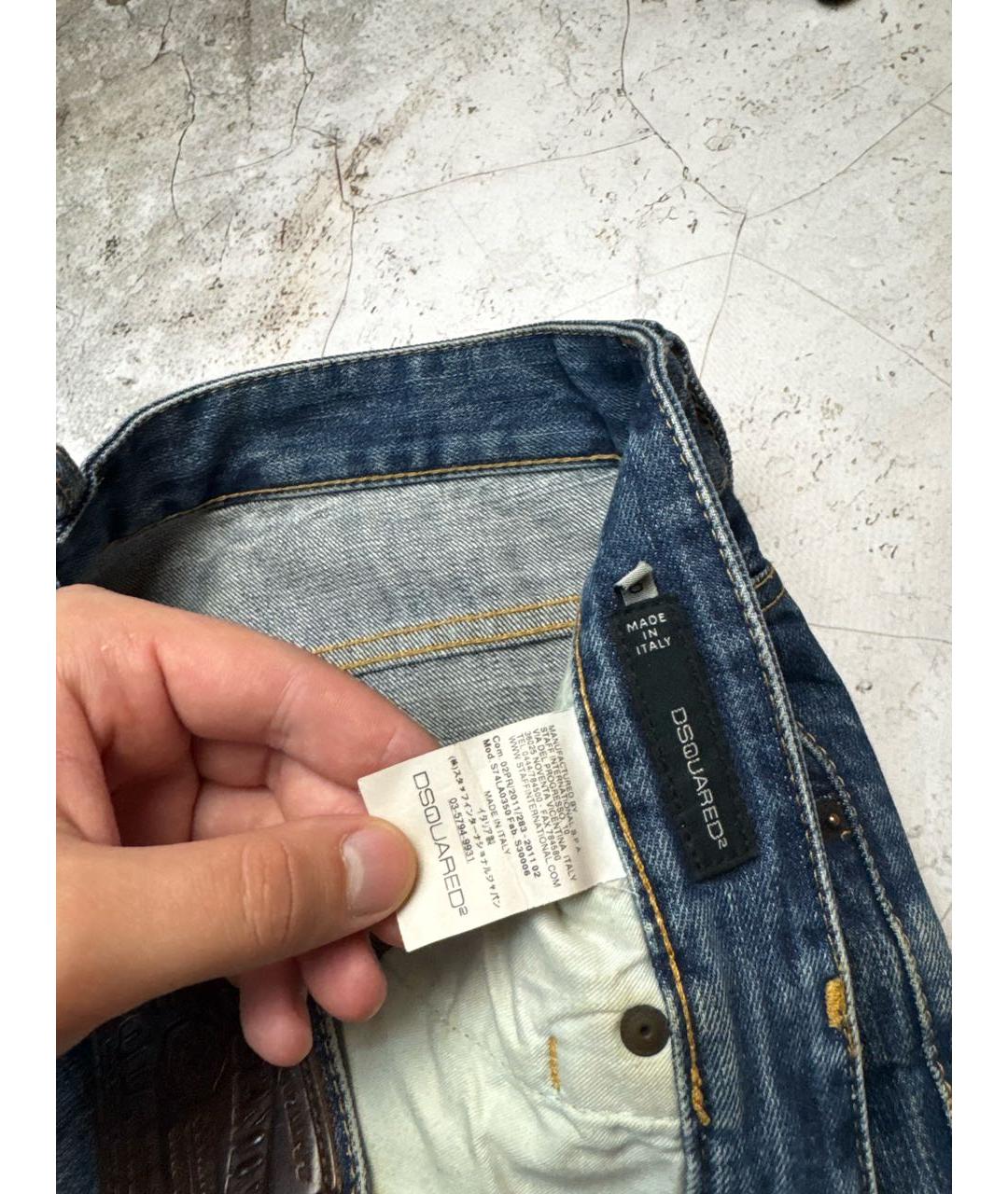 DSQUARED2 Синие джинсы, фото 4
