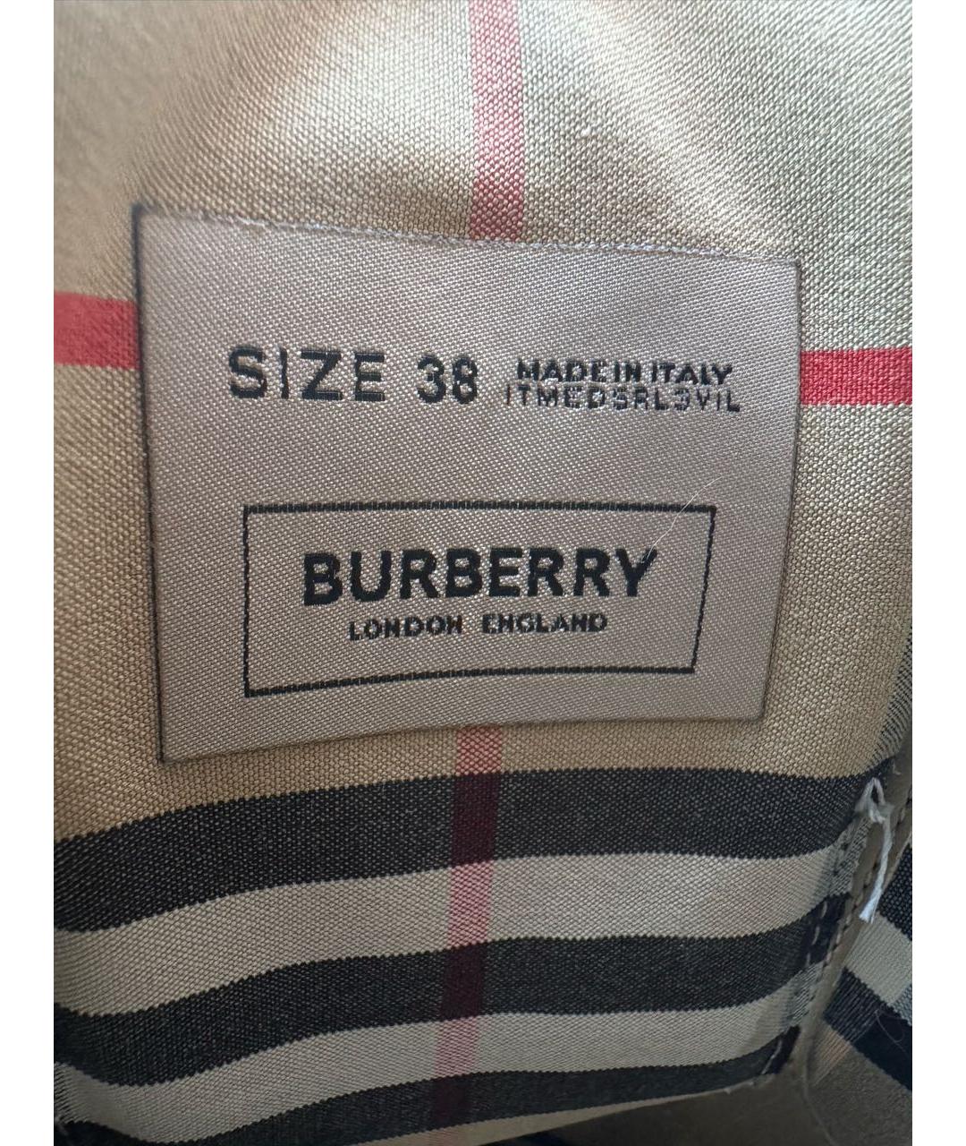BURBERRY Белые кожаные кеды, фото 5