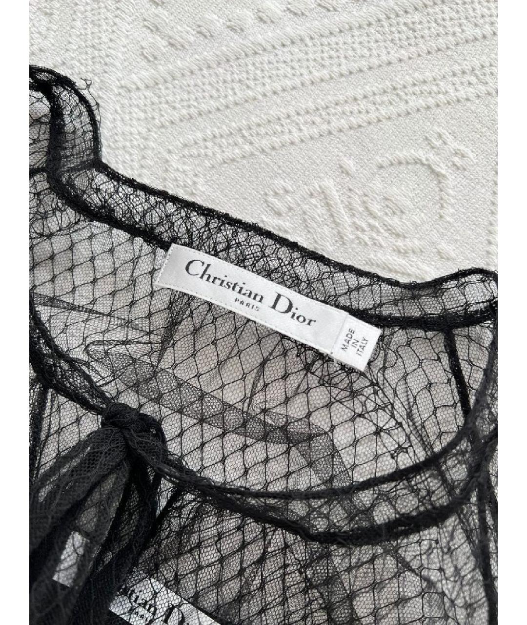 CHRISTIAN DIOR Черное хлопковое платье, фото 9