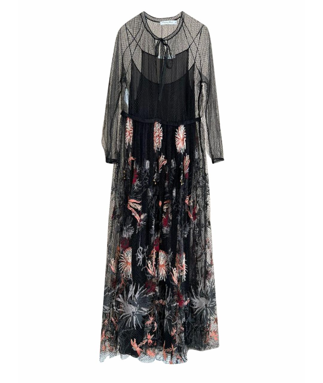 CHRISTIAN DIOR Черное хлопковое платье, фото 1