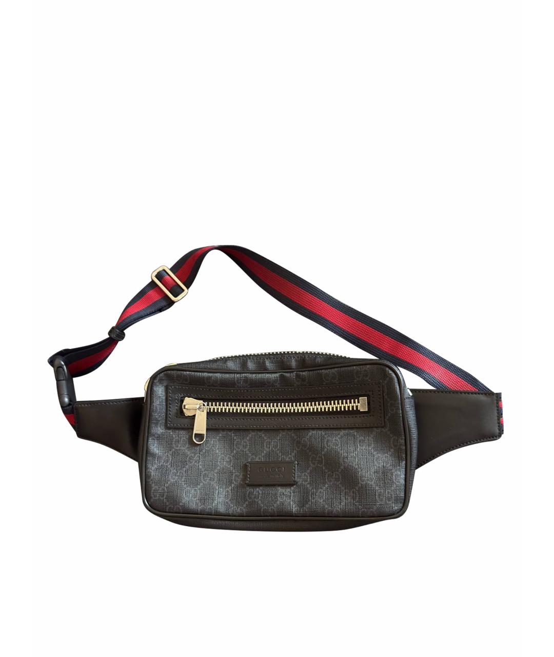 GUCCI Черная поясная сумка, фото 1