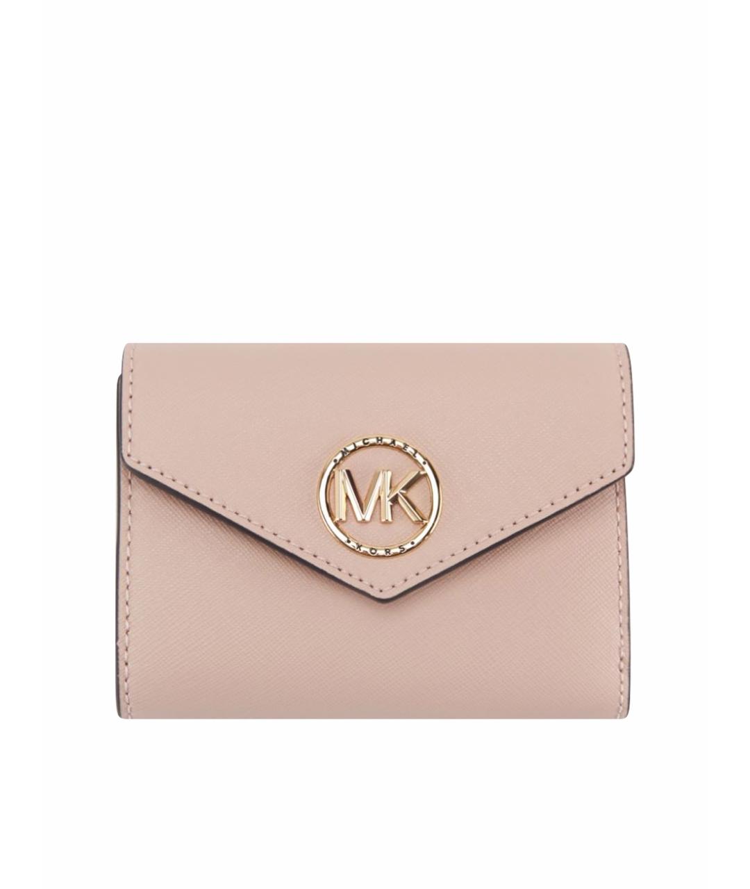 MICHAEL KORS Розовый кожаный кошелек, фото 1