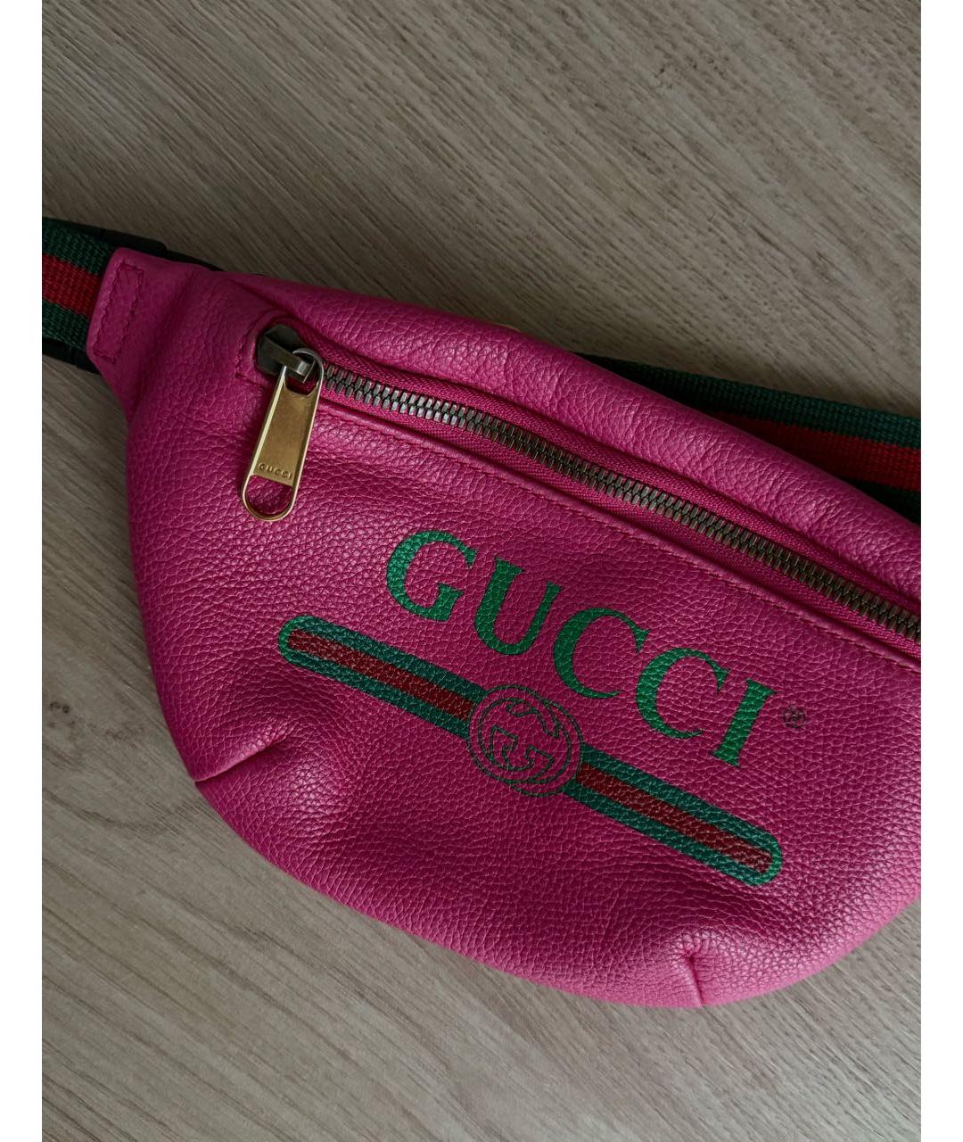 GUCCI Фуксия сумка, фото 3