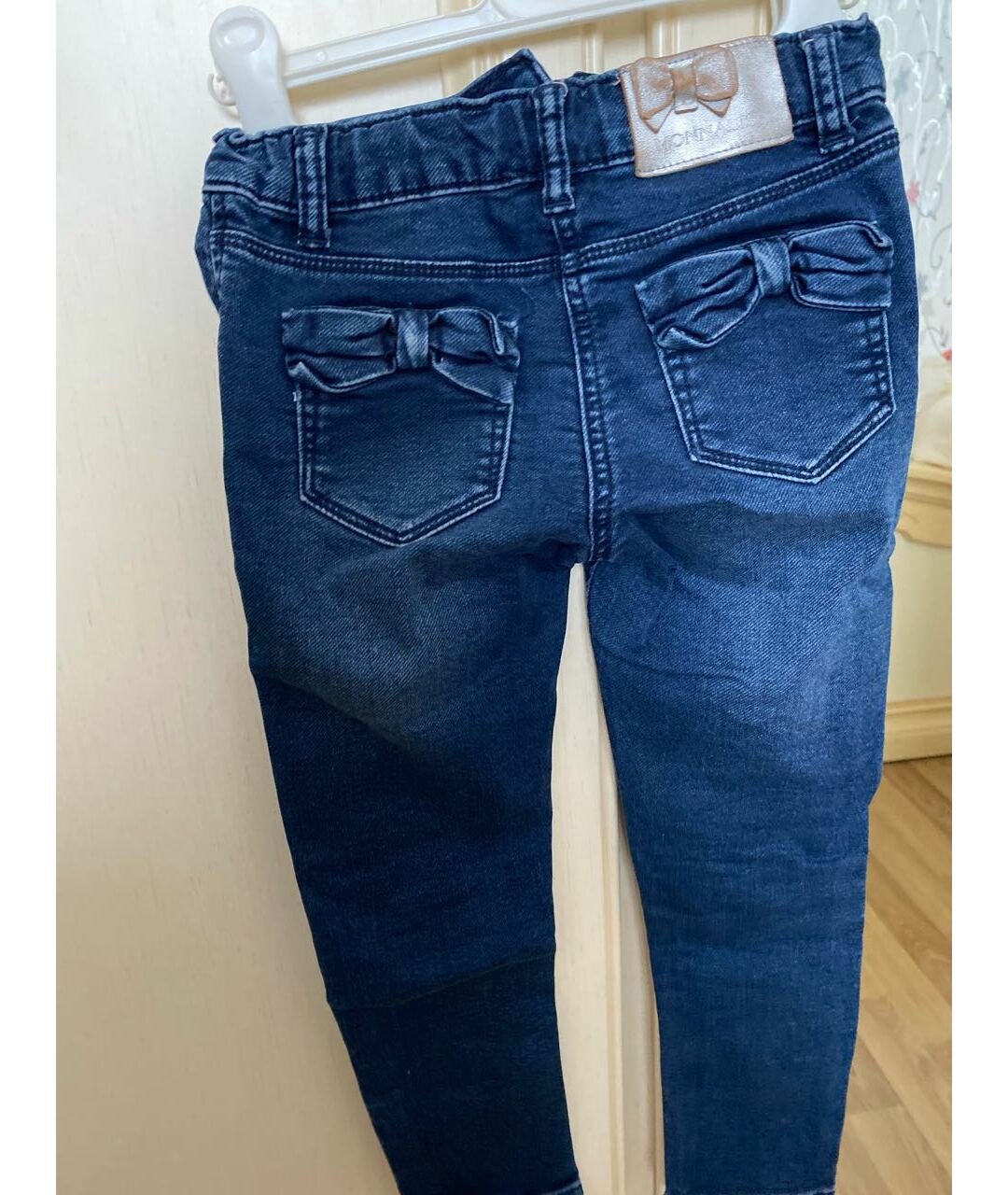 MONNALISA Темно-синие деним детские джинсы, фото 2