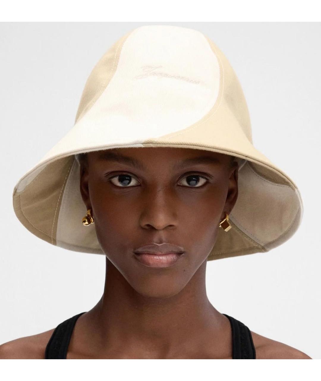 JACQUEMUS Бежевая хлопковая панама, фото 2
