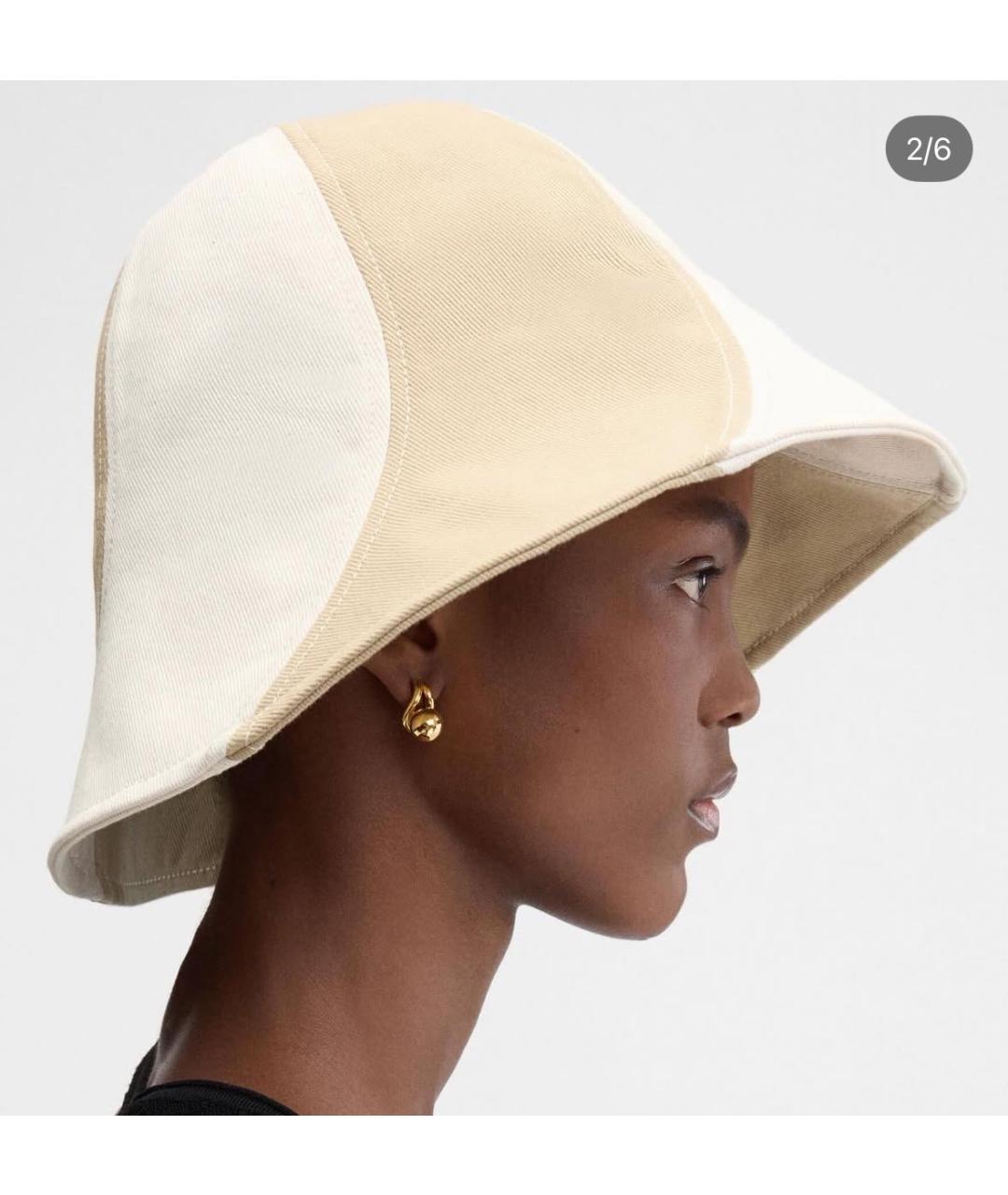 JACQUEMUS Бежевая хлопковая панама, фото 3