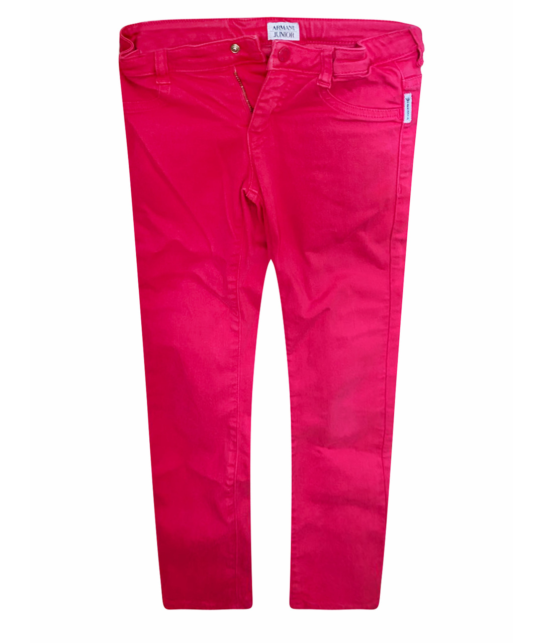 ARMANI JUNIOR Розовые деним детские джинсы, фото 1