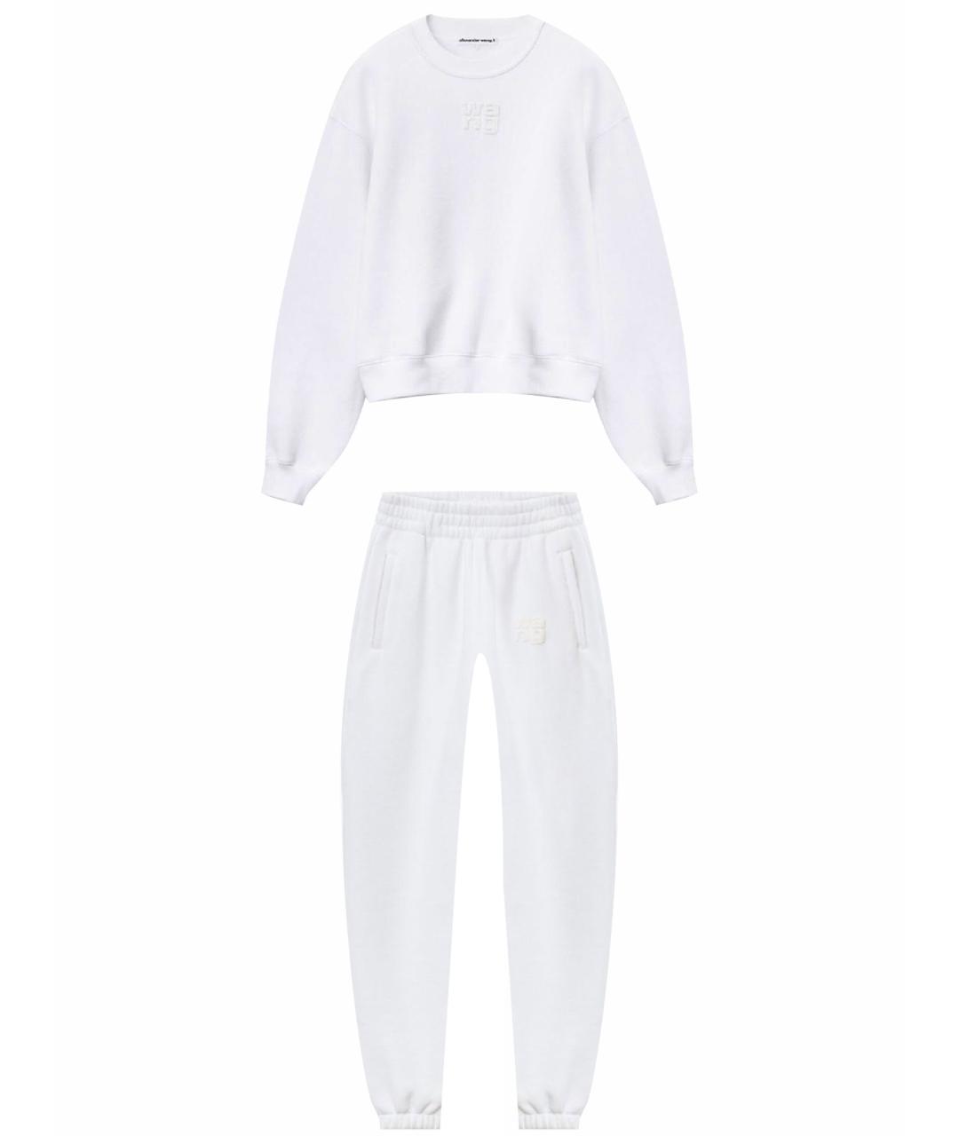ALEXANDER WANG Белый хлопковый костюм с брюками, фото 1