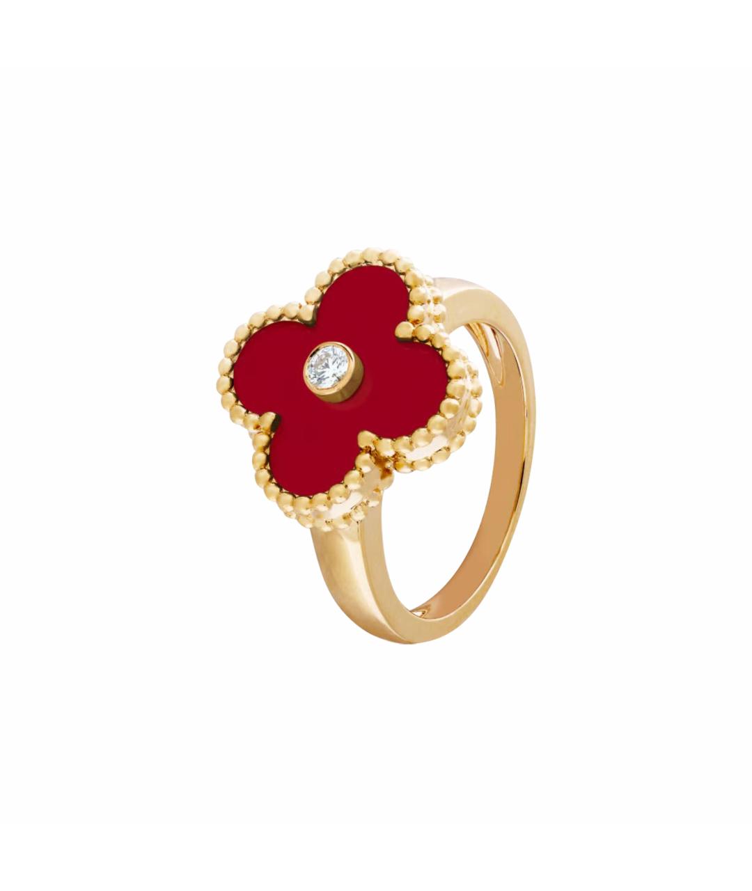 VAN CLEEF & ARPELS Бордовое кольцо из желтого золота, фото 1