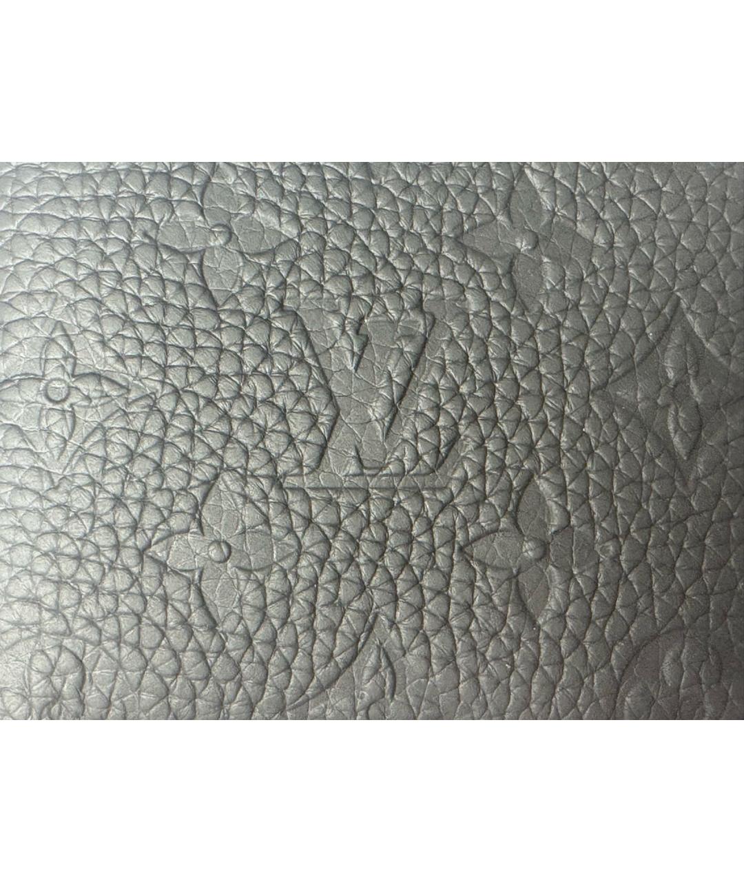 LOUIS VUITTON Черный кожаный кошелек, фото 5