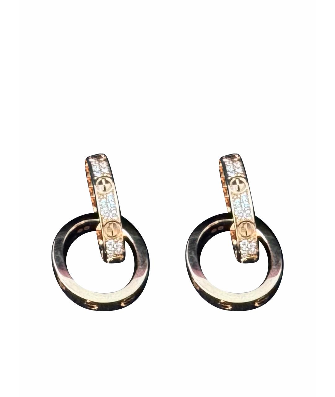 CARTIER Золотые серьги из розового золота, фото 1