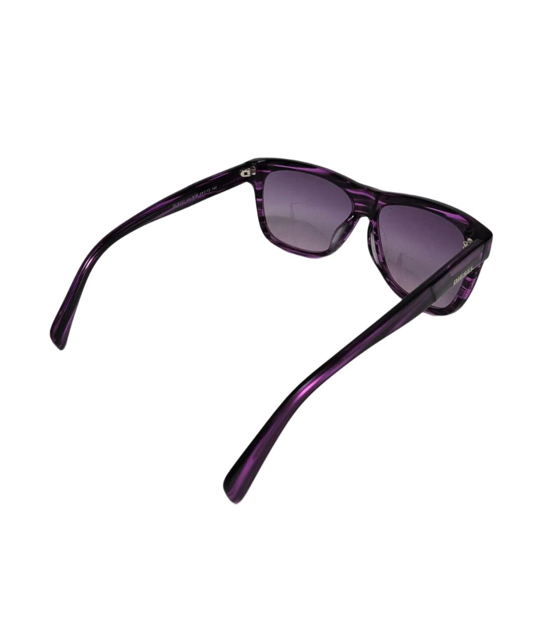 DIESEL Фиолетовые пластиковые солнцезащитные очки, фото 4