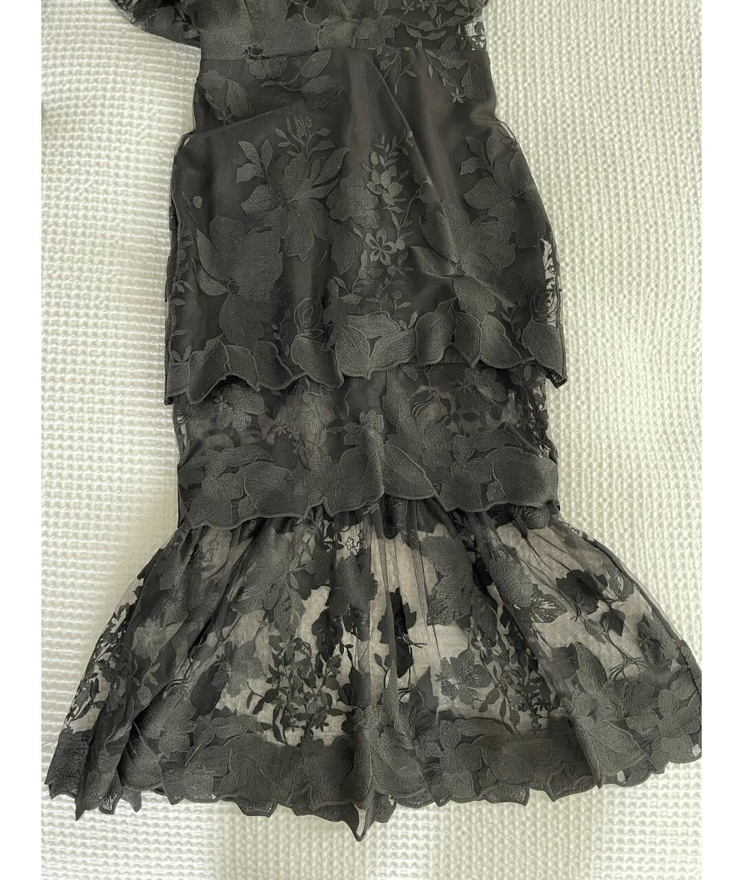 THREE FLOOR Черное полиэстеровое повседневное платье, фото 6
