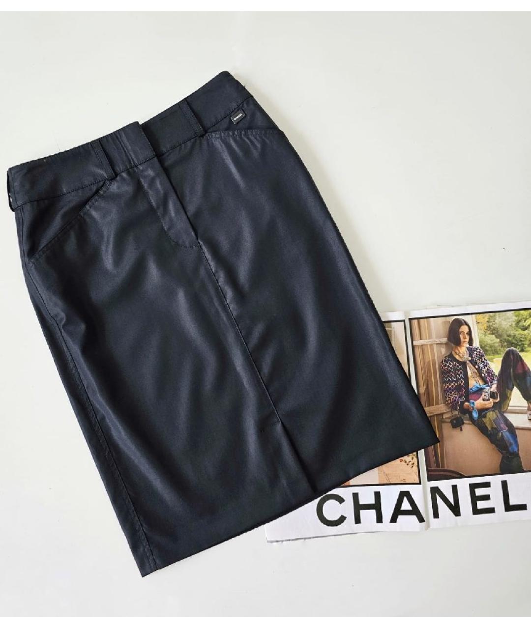 CHANEL Черная юбка миди, фото 9