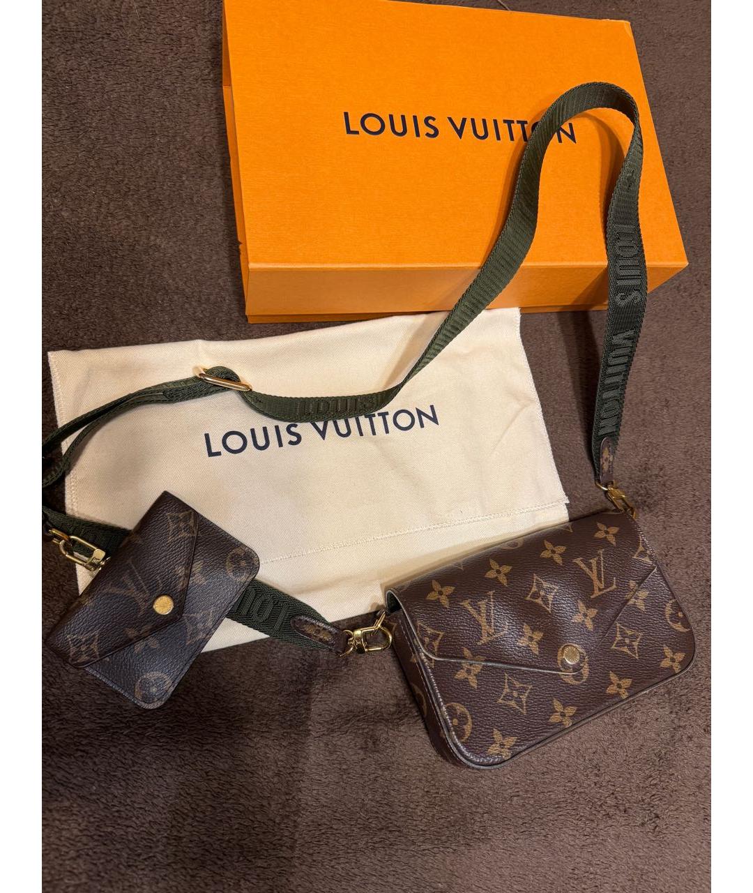LOUIS VUITTON Коричневая сумка через плечо, фото 2