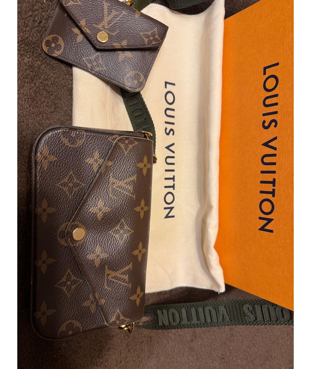 LOUIS VUITTON Коричневая сумка через плечо, фото 7