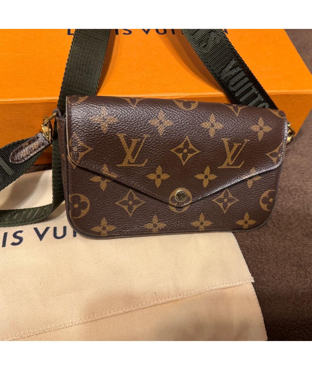 LOUIS VUITTON Коричневая сумка через плечо, фото 8