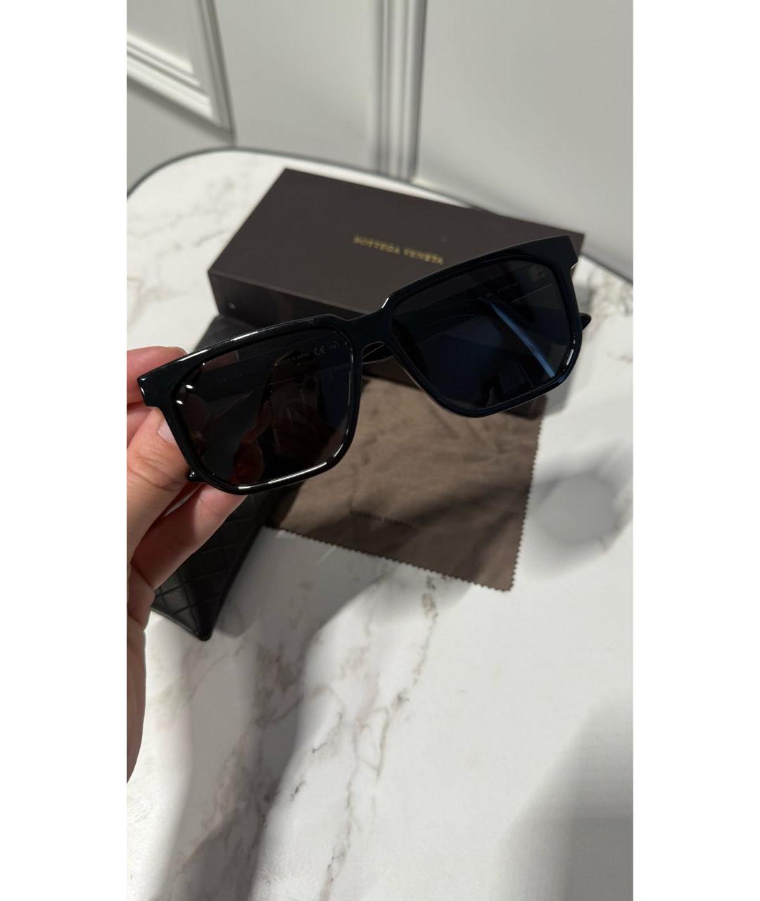 BOTTEGA VENETA Черные пластиковые солнцезащитные очки, фото 5