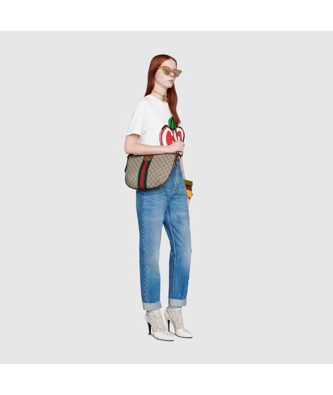 GUCCI Бежевая сумка через плечо, фото 6