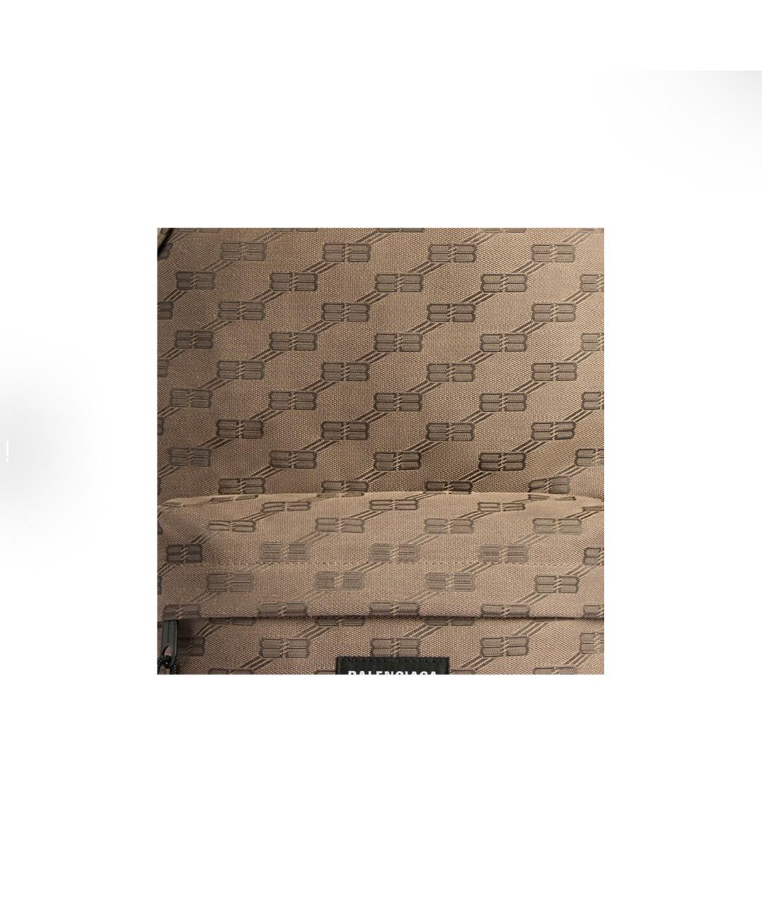 BALENCIAGA Бежевый тканевый рюкзак, фото 5