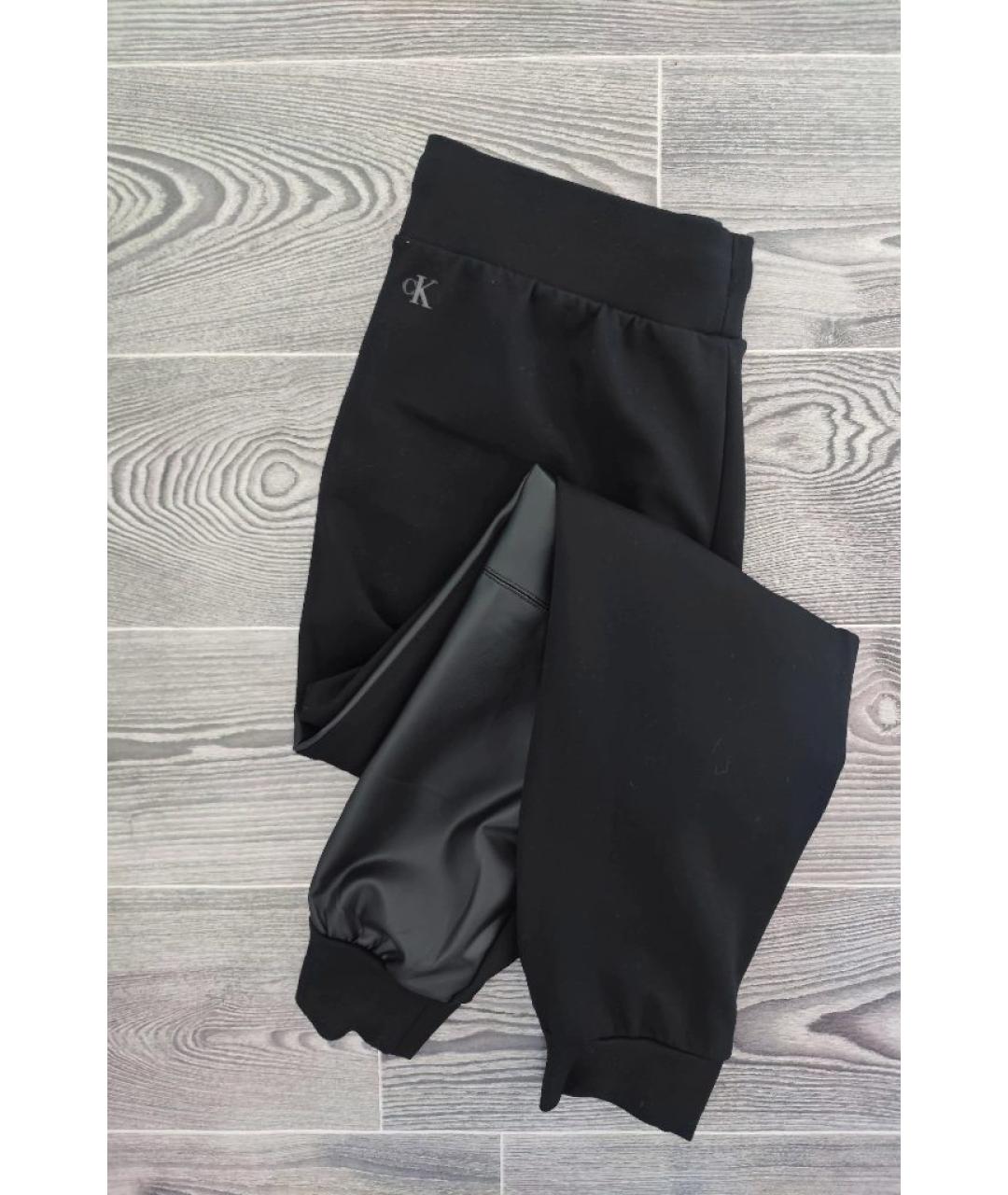 CALVIN KLEIN JEANS Черные прямые брюки, фото 4