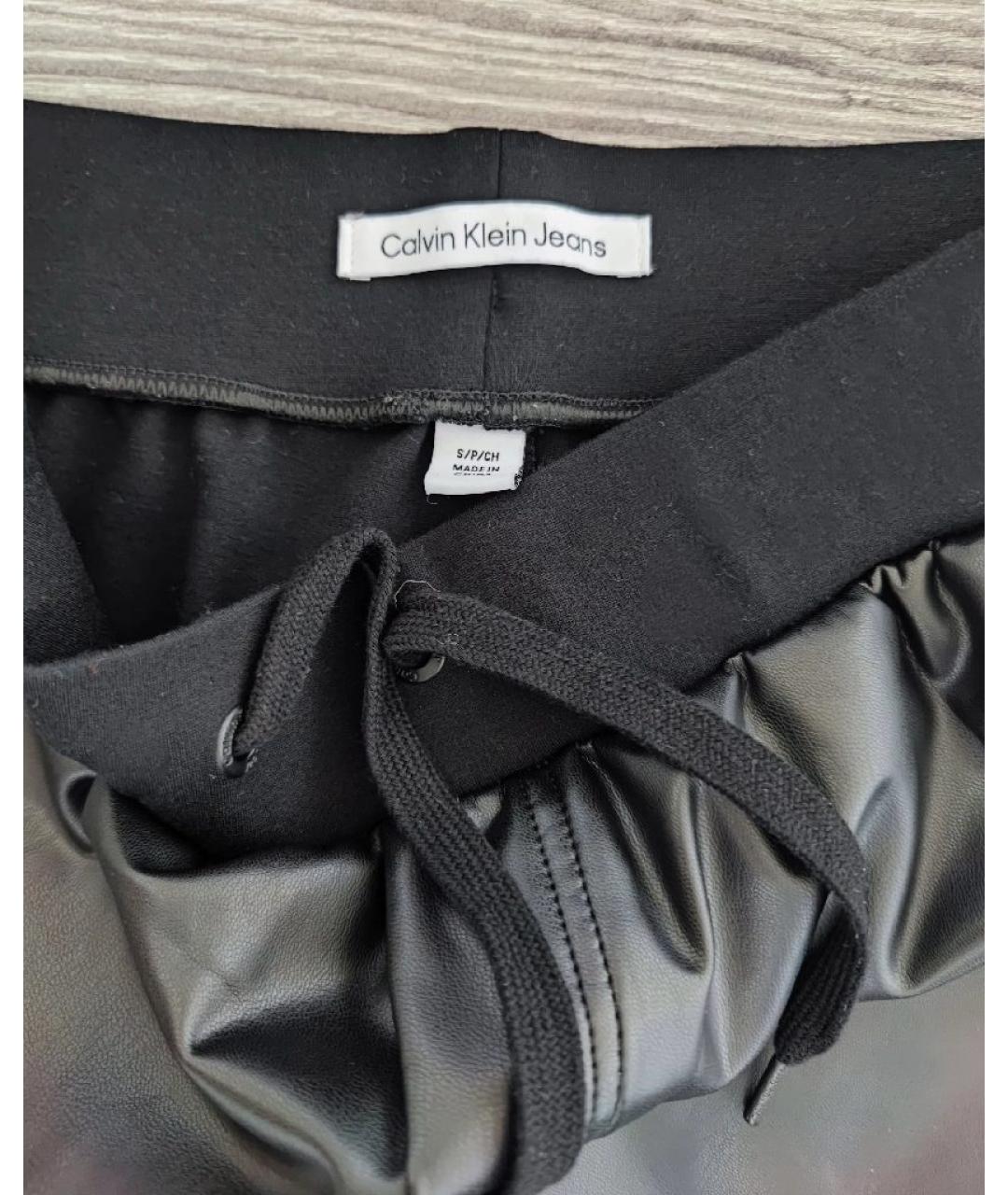 CALVIN KLEIN JEANS Черные прямые брюки, фото 6