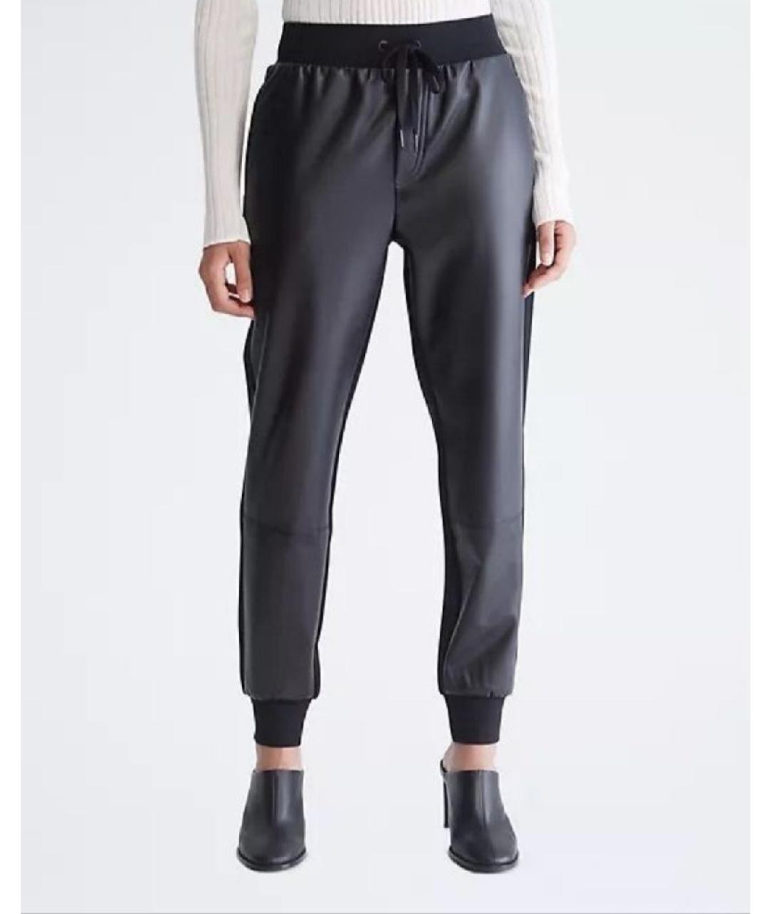 CALVIN KLEIN JEANS Черные прямые брюки, фото 2