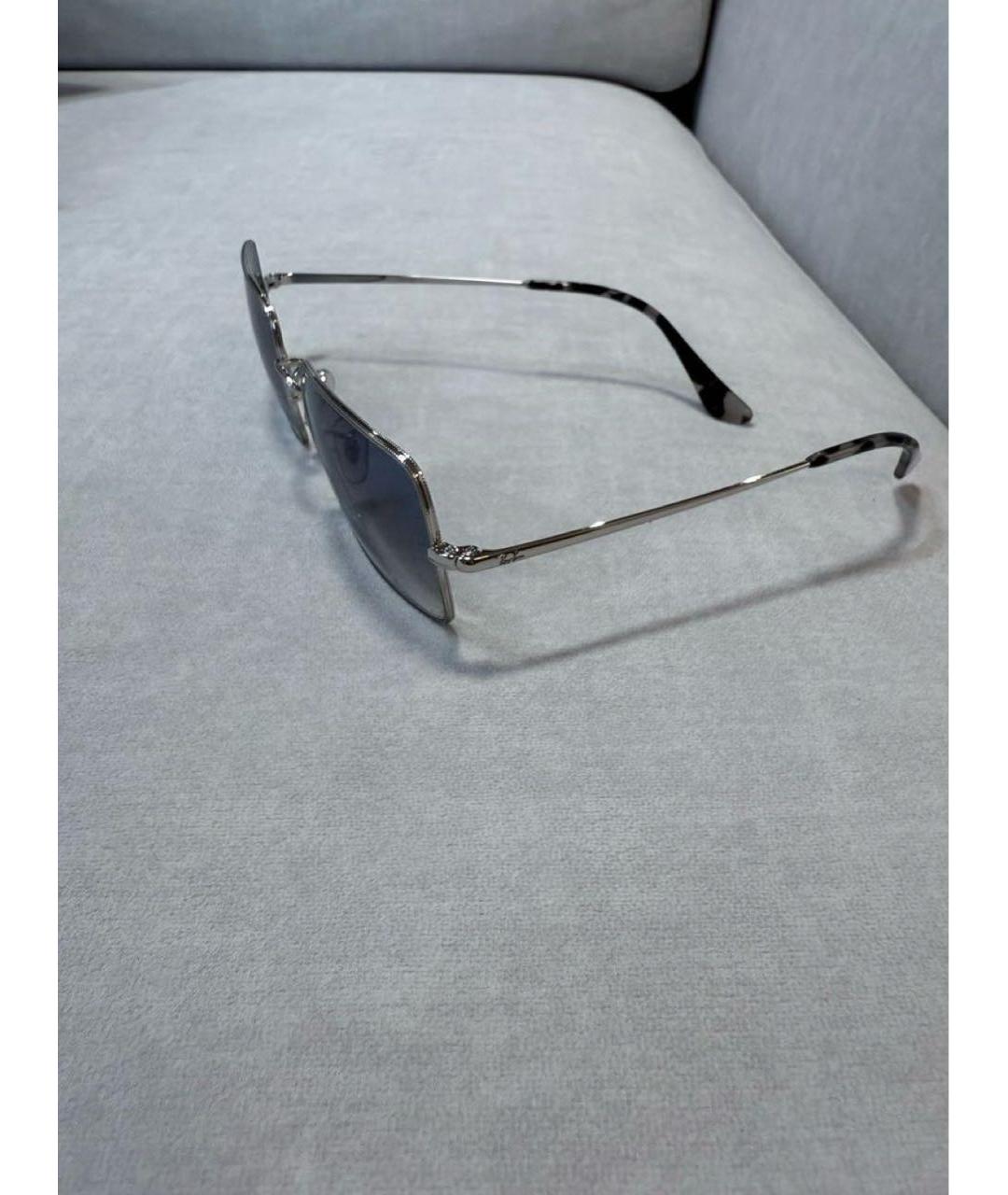 RAY BAN Синие металлические солнцезащитные очки, фото 2