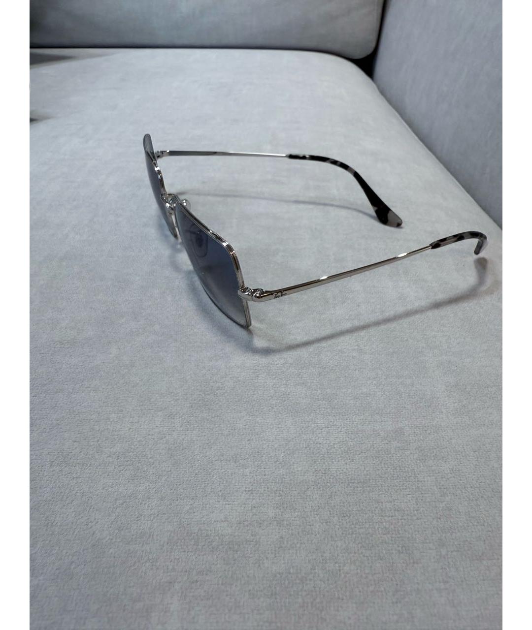 RAY BAN Синие металлические солнцезащитные очки, фото 3