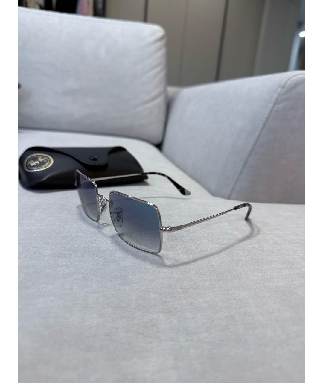 RAY BAN Синие металлические солнцезащитные очки, фото 2