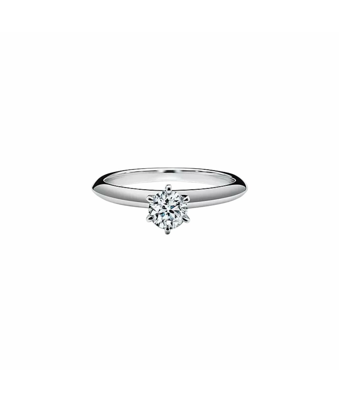 TIFFANY&CO Белое платиновое кольцо, фото 1
