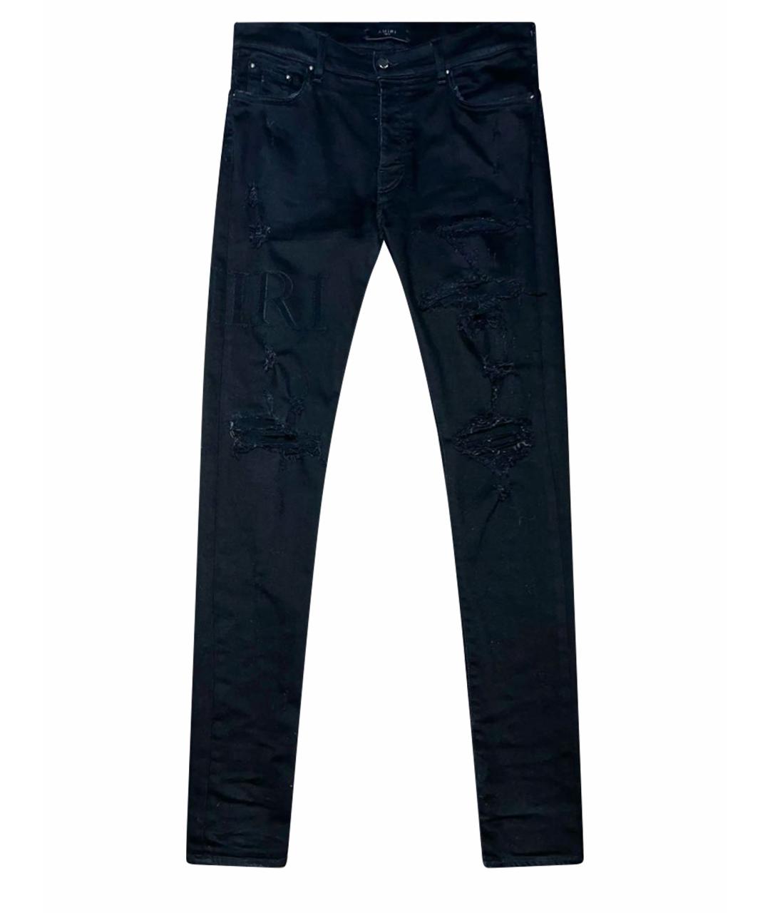 AMIRI Черные хлопковые джинсы скинни, фото 1