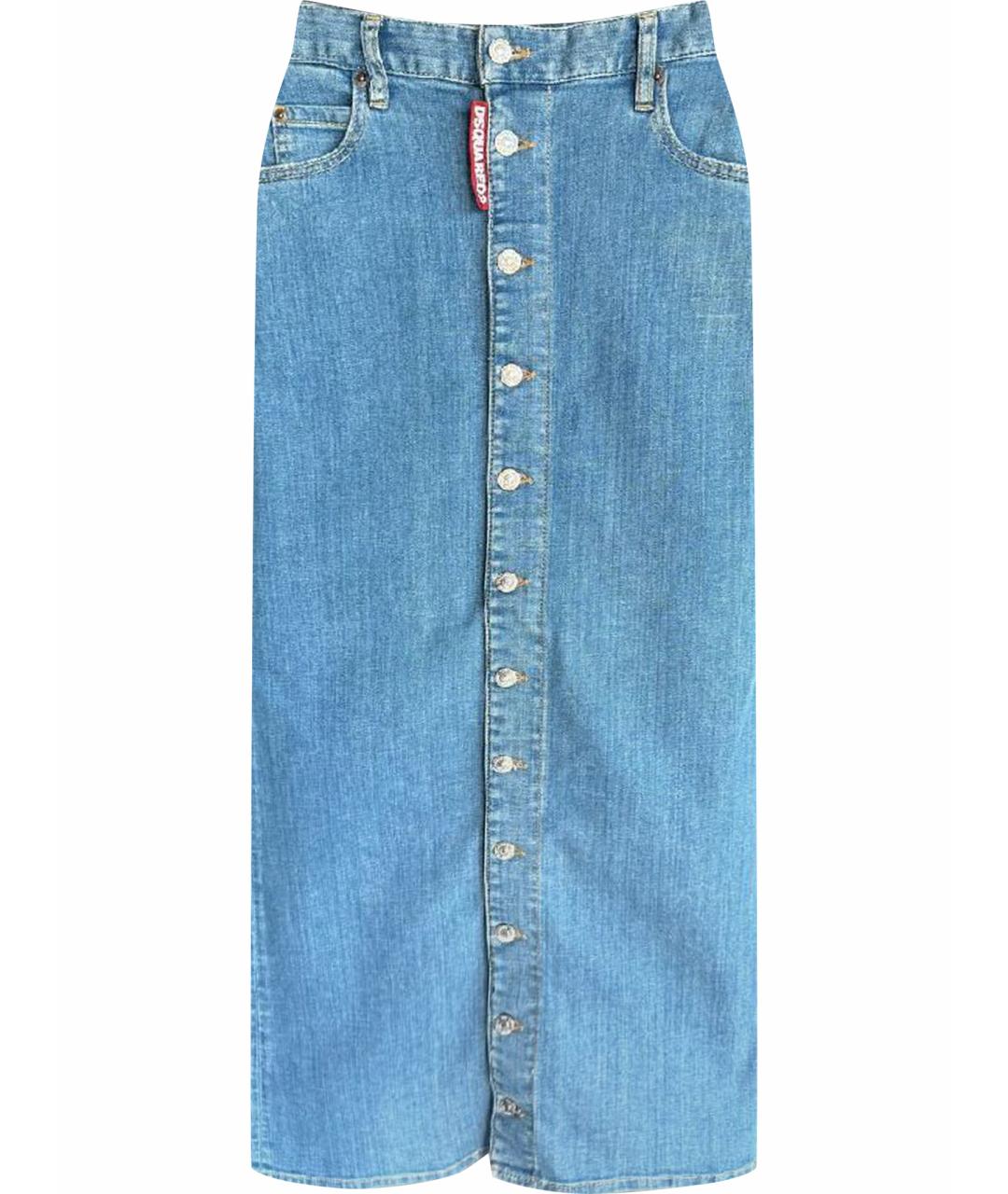 DSQUARED2 Хлопковая юбка миди, фото 1