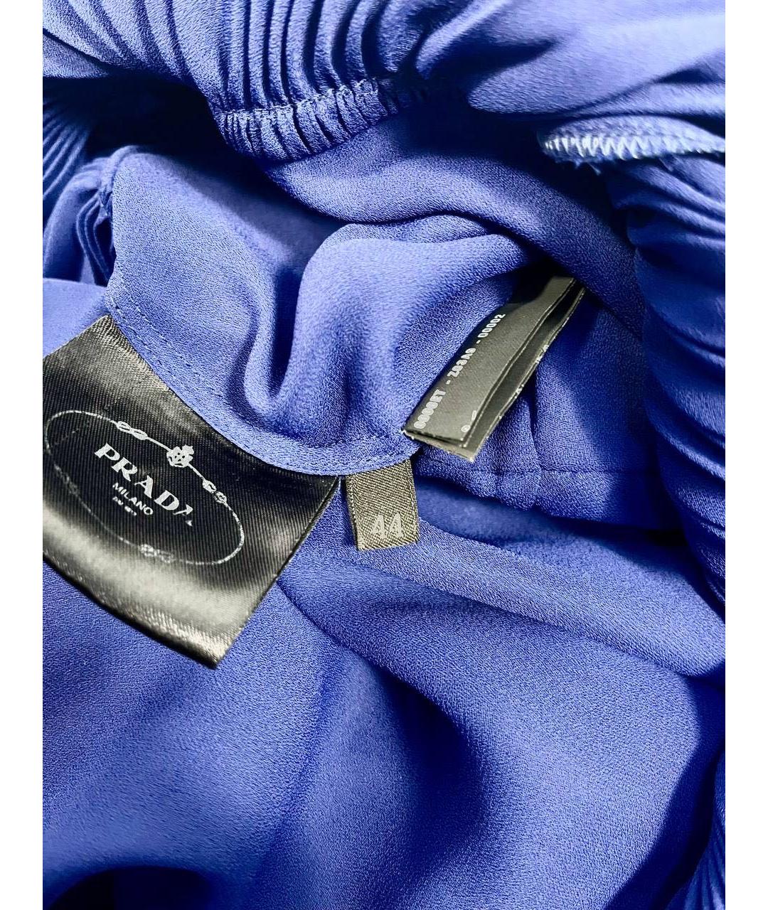PRADA Темно-синее повседневное платье, фото 3