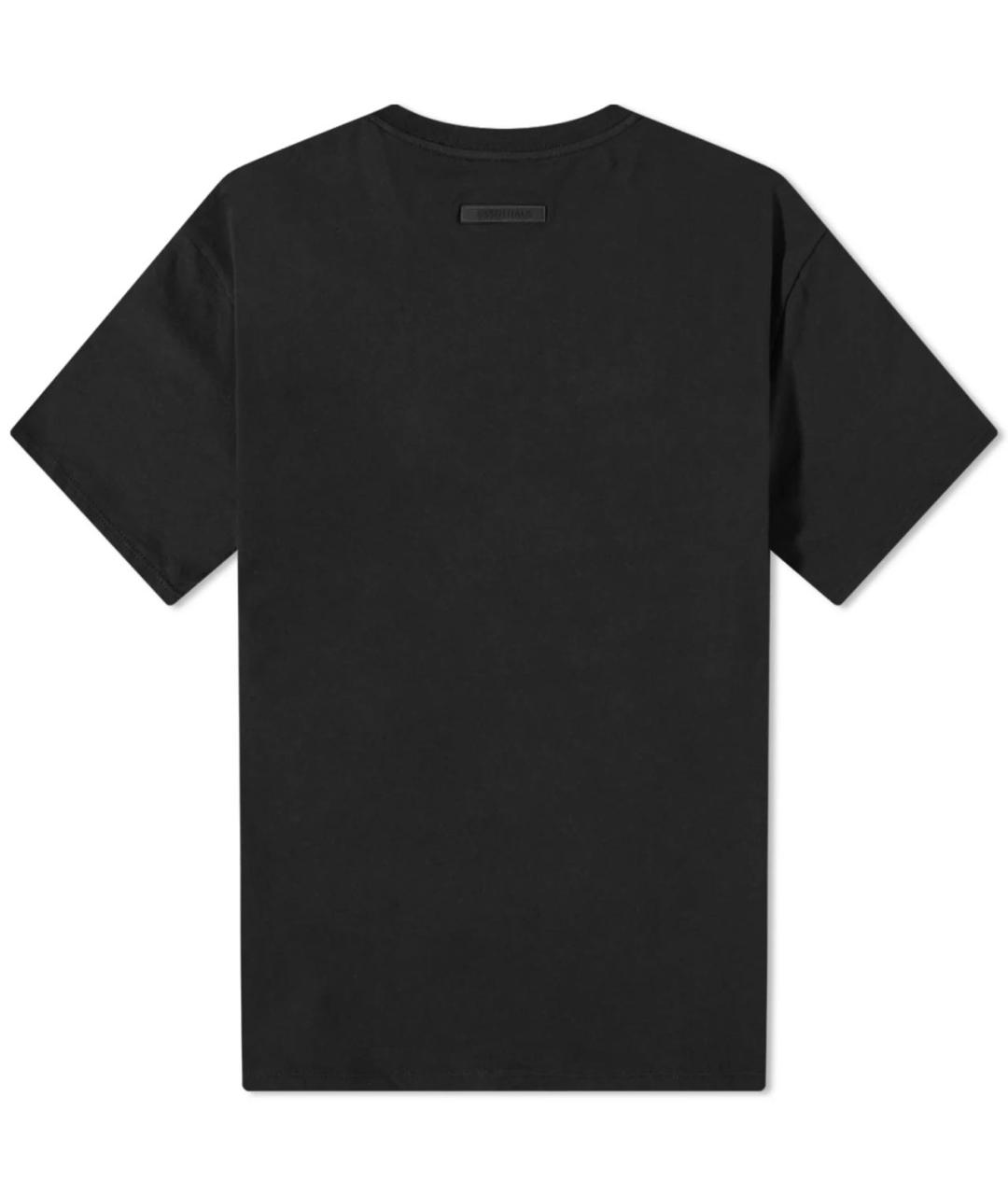 FEAR OF GOD ESSENTIALS Черная хлопковая футболка, фото 2