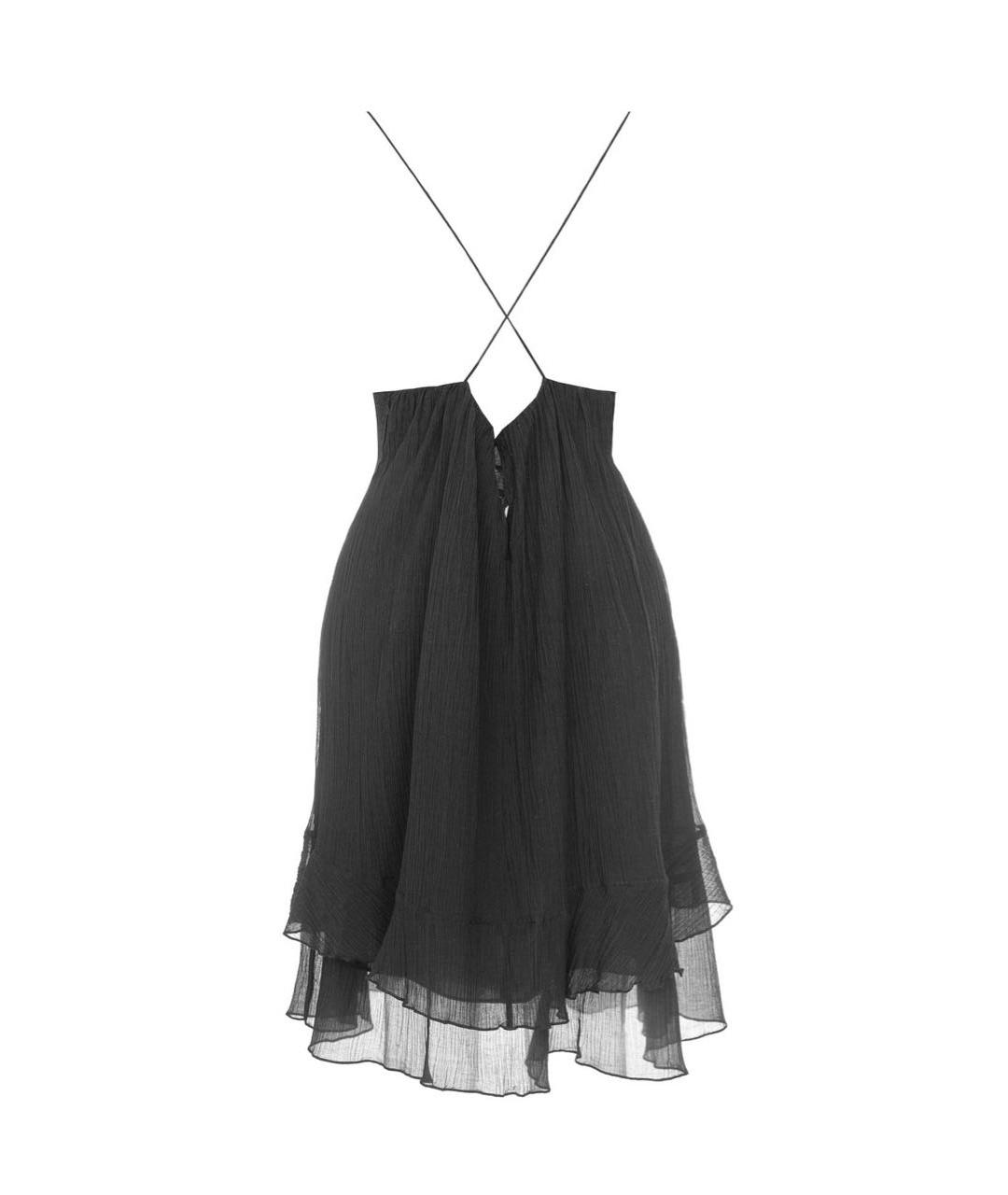 PINKO Черное хлопковое повседневное платье, фото 2