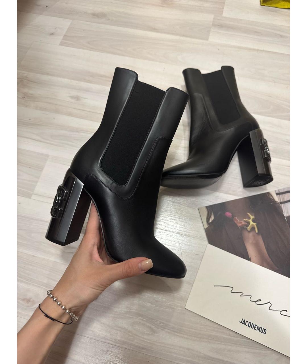 CASADEI Черные кожаные ботильоны, фото 2